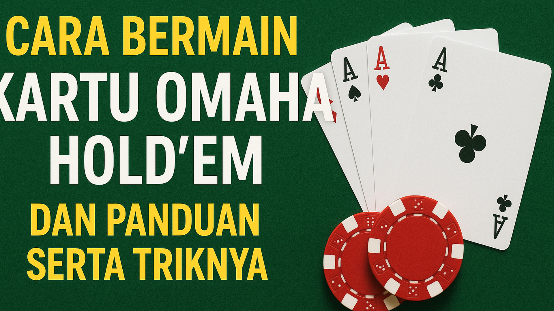 CARA BERMAIN KARTU OAMAHA HOLD’EM DAN PANDUAN SERTA TRIKNYA